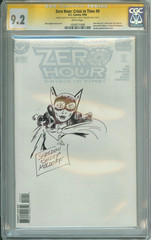 ZERO HOUR CRISIS IN TIME #0 CGC SIGNATURE SERIES SHELDON MOLDOFF CATWOMAN SKETCH