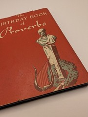 The Birthday Book of Proverbs David Mckay Company PA / Washington Square pocket4