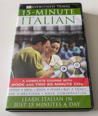 ​DK 15-MINUTE ITALIAN Language Course Book & 2 CDs Eyewitness Travel Study Pack