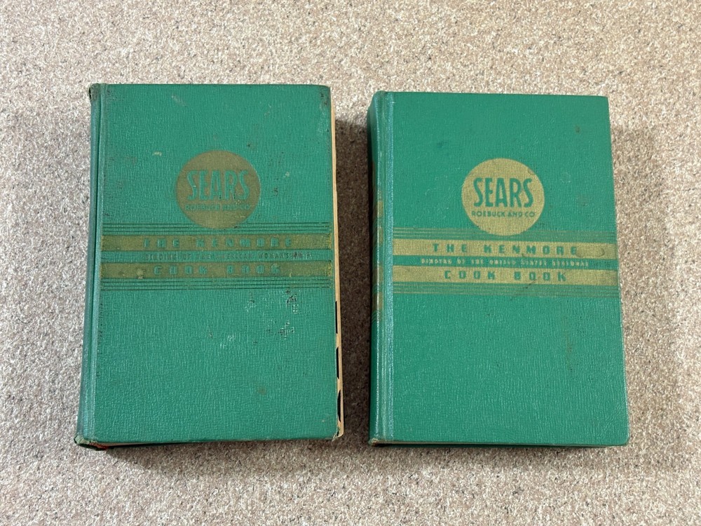 Set of 2 Sears Roebuck $ Co. Cookbook 1947 HC US Regional & American Womens