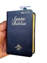 BIBLIA MINI BOLSILLO IMI PIEL NEGRO REINA VALERA 1960 CANTO DORADO