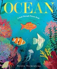 Ocean: A Peek-Through Picture Book – Hardcover By Teckentrup, Britta – GOOD