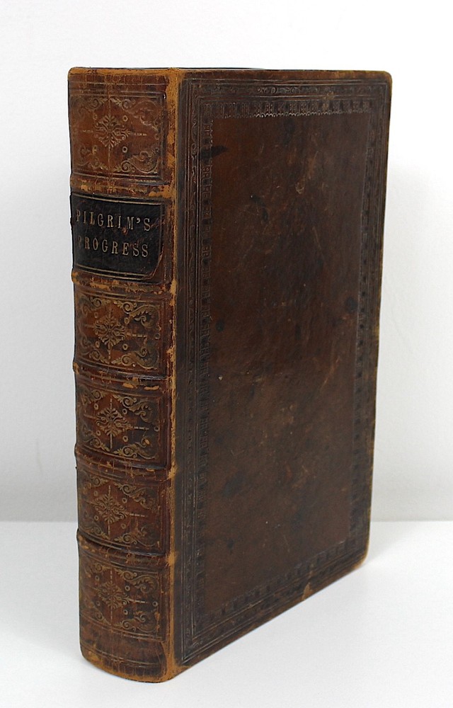 Pilgrim’s Progress John Bunyan Full Leather Contemporary Calf 3rd Ed c1820 Illus
