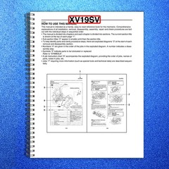 YAMAHA XV19SV Service Manual 2006 To 2009 – BOUND – COVERS – XL FOLDOUT PAGES