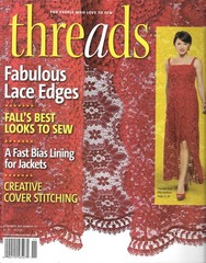 Vintage Threads Sewing Magazine # 157 – November 2011 – Lace Edges – 92 Pages