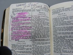 Vintage Holy Bible Leather Pocket Size King James (worn), from Hawaii, 1970s