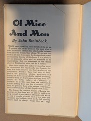 JOHN STEINBECK Of Mice And Men 1937 early book club edition HC/DJ free S/H BCE