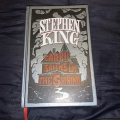 Stephen King: Three Novels Carrie + Salem’s Lot + The Shining Leather HC Book VG