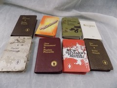 LOT 8 GIDEONS Pocket New Testament Psalms Proverbs NKJV New King James Ver BIBLE