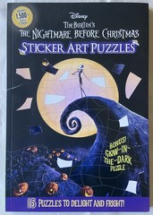 The Nightmare Before Christmas Sticker Art Puzzles Book / Disney Tim Burton /NEW