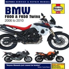 BMW F650, F700 & F800 Twins (06-16) Haynes Repair Manual (Haynes Service & Repai