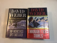 Lot 2 SAFEHOLD Books David Weber Hardcover Books 1st Edition/Printing Ex-Library