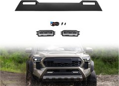 Front Bumper Extension Panel Compatible with 2024-2025 Toyota Tacoma with LED Fo