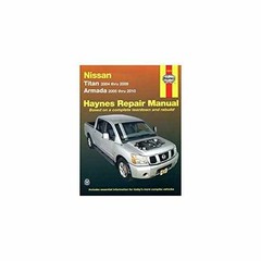 Haynes Repair Manual: Nissan Titan models – Paperback, by Haynes – Very Good