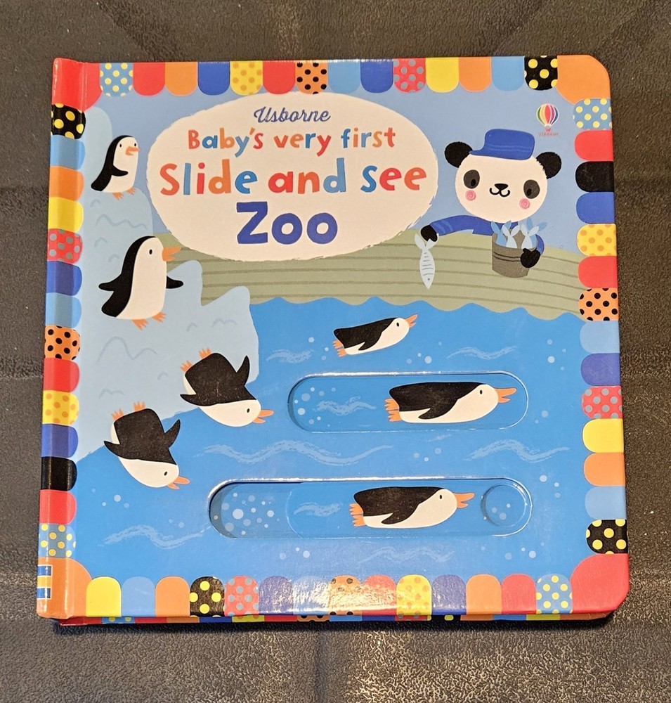 Usborne baby’s very first slide and see zoo book