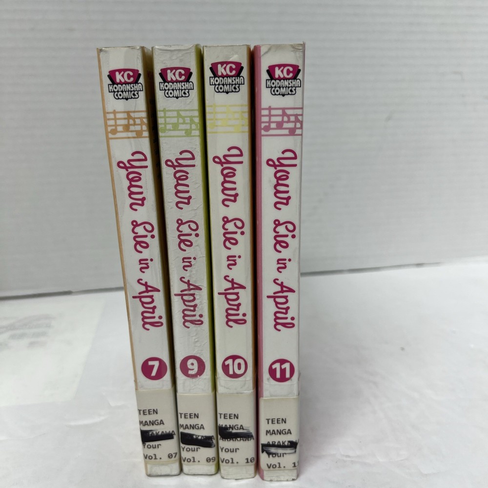 Your Lie In April Vol 7,9,10,11 Manga, Paperback Naoshi Arakawa ?