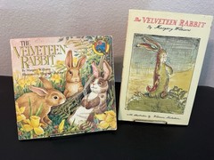 Pair Of vintage velveteen Rabbit Books Margery Williams C1970’s