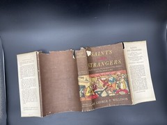 Saints and Strangers George F Willison 1945 1st Edition Mayflower Pilgrims DJ HC