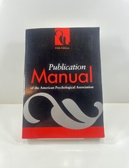 Publication Manual of the American Psychological Association Fifth Edition