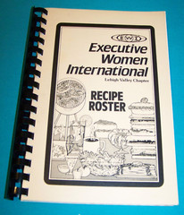 Executive Women International Lehigh Valley Chapter Cookbook 1985 Pennsylvania