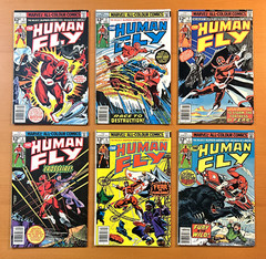 Human Fly #1, 2, 3, 4, 6, 7, 8, 9 & 12 (Marvel 1977) 9 x Bronze Age comics.