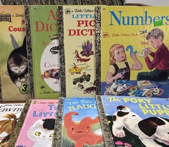 Huge Lot of 72 Vintage Little Golden Books Disney Sesame Street Looney Tunes