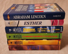 Young Readers Christian Library 6 Book Lot Illustrated Bible Stories Biography