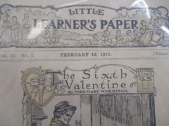 Little Learners Paper The Sixth Valentine & The Sugar Cookie Lady 1911 Antique