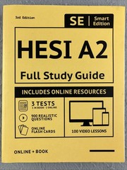 HESI A2 Full Study Guide 3rd Edition Smart Edition (Paperback, 2022, UNMARKED!)