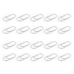 20Pcs Colorful Paper Clips File Clips 50mm Large Metal Paperclip Bookmarks Clip