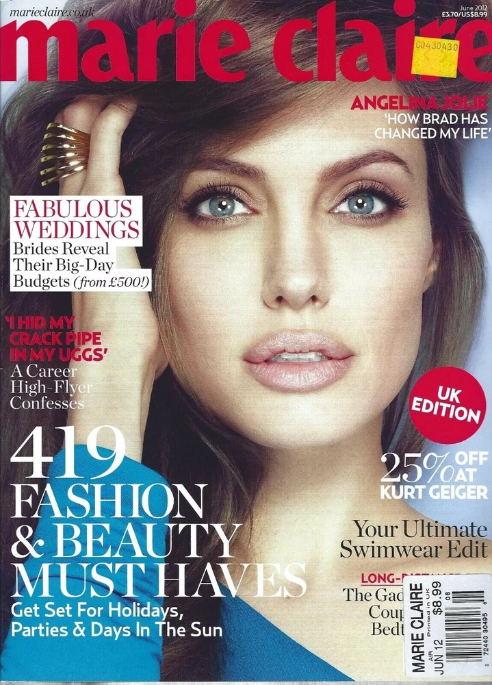 ANGELINA JOLIE BRAD PITT MARIE CLAIRE MAGAZINE UK JUNE 2012