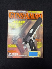 Guns & Ammo Magazine January 1988 .45 ACP .44 Rhino Vintage Firearms Hunting