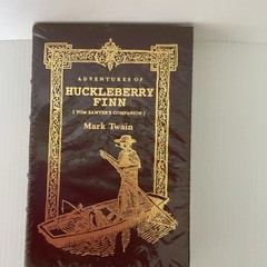 Leather Bound Adventures of Huckleberry Finn by Mark Twain Hardcover, English