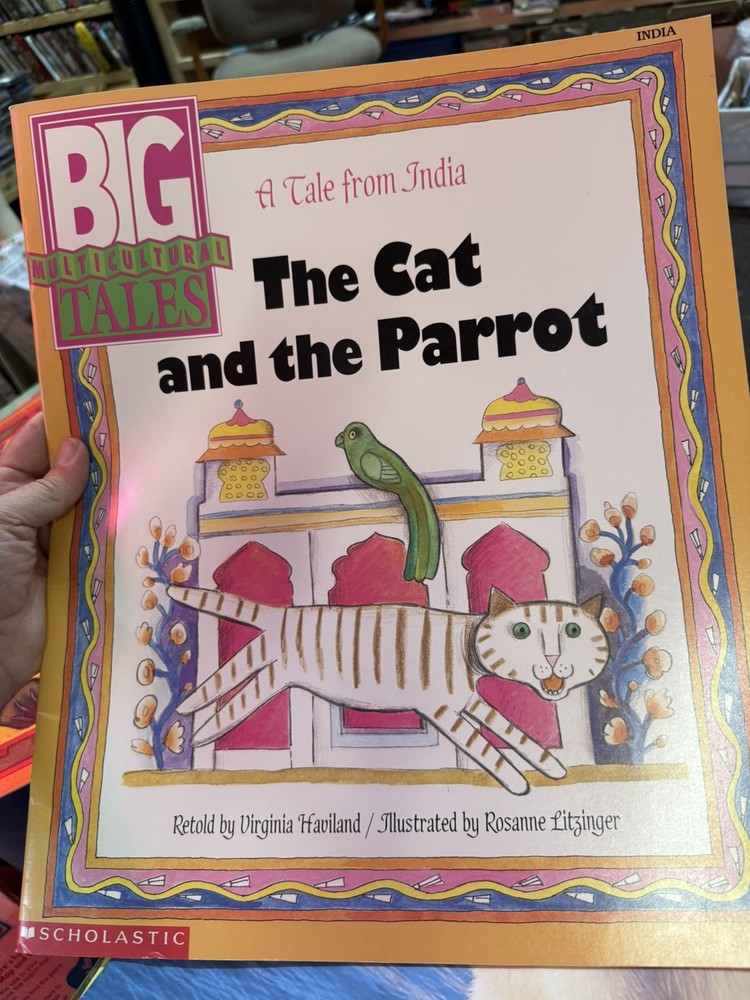 The Cat And The Parrot—-Scholastic Giant Book— (15×19 Inches ) !!