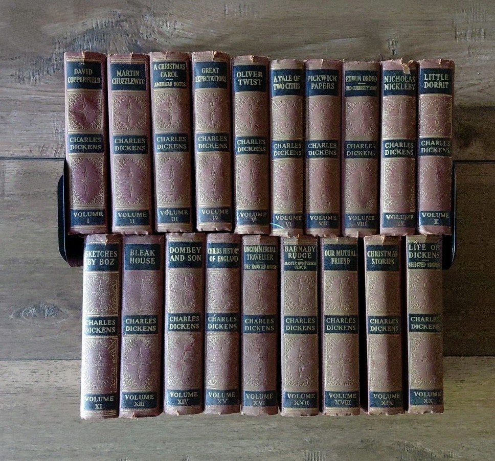 Charles Dickens 19‑Book Set – Cleartype Edition – Books Inc. – Vintage Hardcover