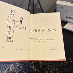 Gopher Tails for Papa by Erling Nicolai Rolfsrud – 1951 Hardcover