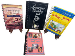 Mixed Lot of 4 Cookbooks Country Music Chefs Gourmet Cooking Rush Hour Wood