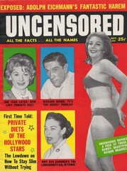 Uncensored Men’s Interest Vol 11 #3 Celebrity Gossip Lucy Richard Boone Oct 1961