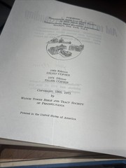 Aid to Bible Understanding, 1971 Watchtower Bible and Tract Society, 1696 pages
