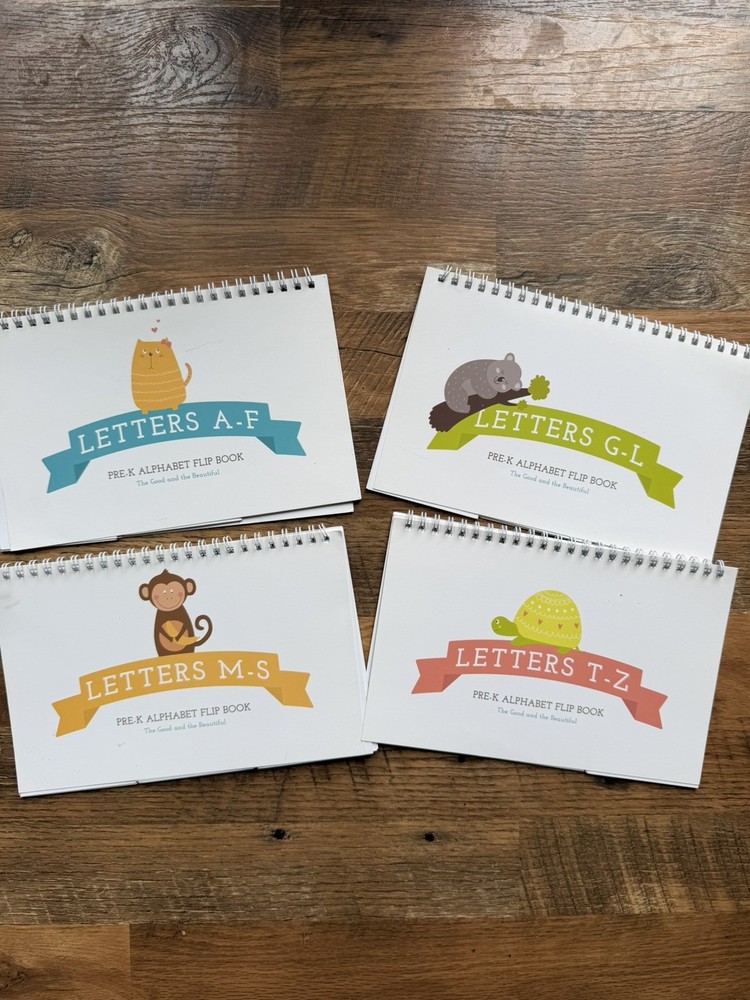 TGTB Pre-K Alphabet Flip Book A-7 (Four Books)