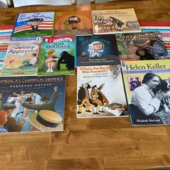 Lot Of 10 Biographies Of Famous Americans picture books RL 1.1-6.4