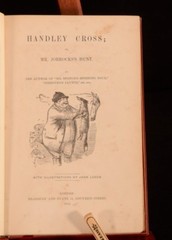 1854 Robert Smith Surtees John Leech Handley Cross or Mr Jorrock’s Hunt Hatchard