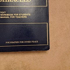 A Course in Miracles Text Workbook For Students Manual For Teachers 1985 Book