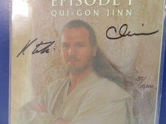 STAR WARS episode 1 QUI-GON JINN DARK HORSE COMICS dynamic forces SIGNED COA