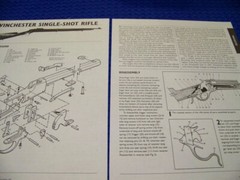 WINCHESTER SINGLE-SHOT RIFLE (SERIES) ..LEGEND/EXPLODED VIEW/DISASSEMBLY (254MM)