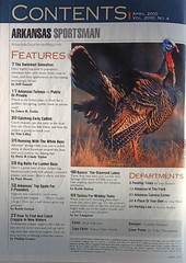 Arkansas Sportsman April 2010 Hot Springs Bass Gobbler Turkey Lunker Central Lak