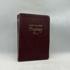 JACK VAN IMPE PROPHECY BIBLE Jack Van Impe Hardcover Faux Leather Burgundy