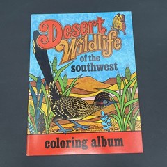 Desert Wildlife of the Southwest Coloring Album Book 1974 Rita Warner Deer Fox