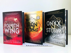 Fourth Wing, Iron Flame & Onyx Storm by Rebecca Yarros 1/1 LIMITED HC ~ 1 SIGNED