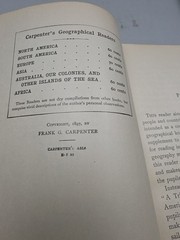 Carpenter’s Geographical Reader Asia 1897 & North America 1898 Antique